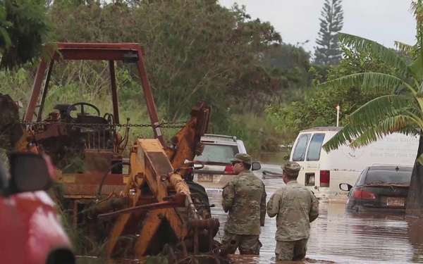 Hawaii National Guard CERF-P conducts flood search and recovery mission