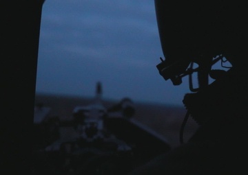 3rd CAB and Latvian Air Force UH-60 Table IV-VI night gunnery B-Roll