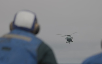 B-Roll: 11th MEU Marines, Sailors Conduct Flight Deck Operations Aboard USS Comstock