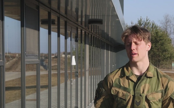 Norwegian Service Member discusses his experience during Spur Ride