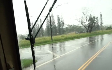 Hawaii Army National Guard assists residents in evacuation during Kana Low storm
