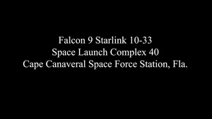 Falcon 9 | Starlink 10-33 Launch