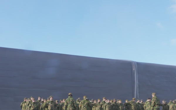 CORE26 | U.S. Marine Corps Commander Coins Norwegian Soldiers at Cold Response 26 B-Roll