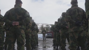 CORE26 | U.S. Marine Corps Commander Coins Norwegian Soldiers at Cold Response 26 B-Roll