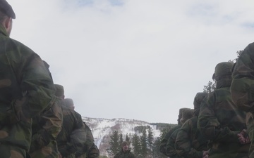 CORE26 | U.S. Marine Corps Commander Coins Norwegian Soldiers at Cold Response 26 B-Roll