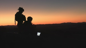 B-Roll: U.S Marines with 3rd LAR Bn. conduct drone strike during NTC 26-05