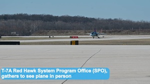 T-7A Red Hawk Lands at Wright-Patterson AFB; AFLCMC Program Office