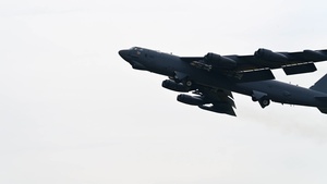 B-52 Stratofortress Takes off during Operation Epic Fury