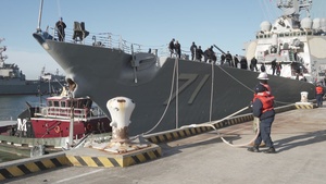 USS Ross Departs Naval Station Norfolk for Deployment