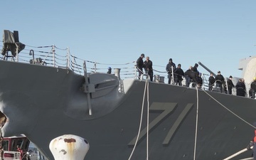 USS Ross Departs Naval Station Norfolk for Deployment