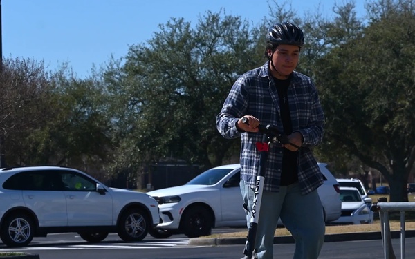 Riding safe on Keesler Air Force Base