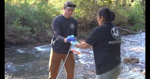 Water Sampling, Gold Creek, Lolo National Forest, Montana