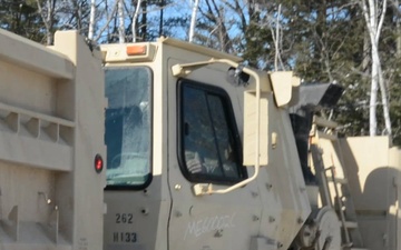 Sgt. 1st Class Thomas Macduff in Rhode Island for snow relief mission