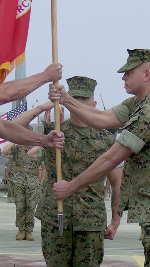 Maj. Gen. Marcus Annibale relinquishes command of 1st Marine Aircraft Wing to Brig. Gen. Simon Doran