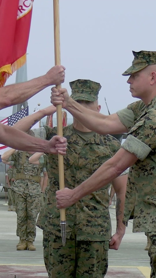 Maj. Gen. Marcus Annibale relinquishes command of 1st Marine Aircraft Wing to Brig. Gen. Simon Doran