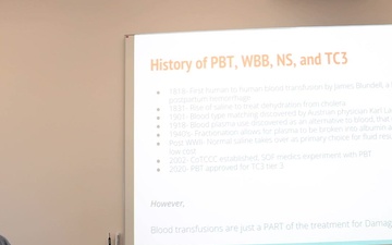 U.S. Army medic trains Estonian troops on conducting blood transfusions