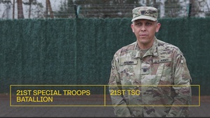 Lt. Col. Jose Medina 55th Quartermaster Mobile Kitchen Interview