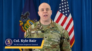 Pa. National Guard Inspector General office overview