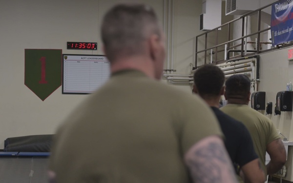 B-Roll: 1ID Combatives Daily Workout Class