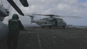 22nd MEU (SOC) | VMM-263 (Rein.) Conducts Flight Ops Aboard USS San Antonio