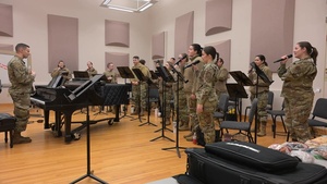 Air Force Band rehearses for important mission