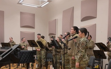 Air Force Band rehearses for important mission