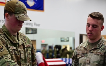 Dover AFB Honor Guard: Initial training B-Roll
