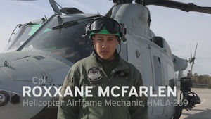 From enlisted to officer: U.S. Marine Corps Cpl. Roxxane Mcfarlen pursues a new career path