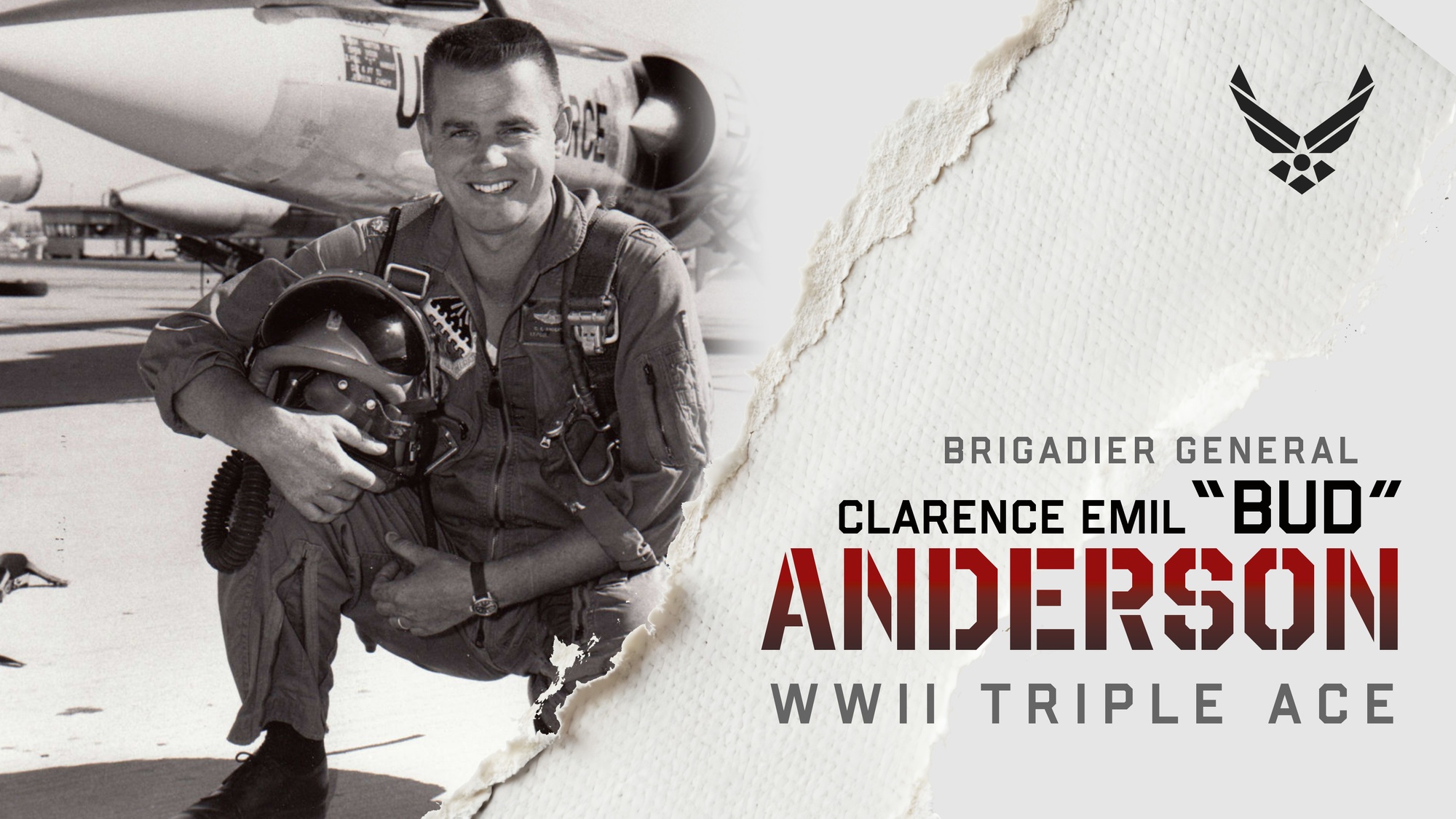 Brigadier General Clarence E. “Bud” Anderson was a fighter pilot, a combat and operational commander, and a test pilot. He flew over 130 different aircraft and logged over 7,500 flying hours.