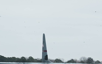 Rhode Island Air National Guard C-130 arrives at McEntire JNGB