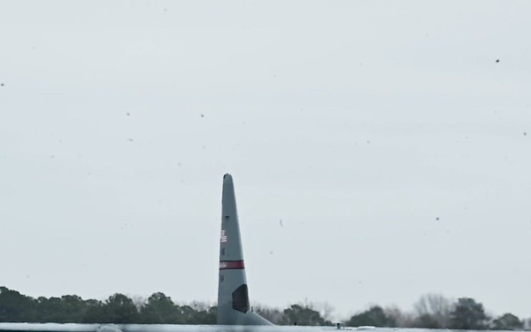 Rhode Island Air National Guard C-130 arrives at McEntire JNGB