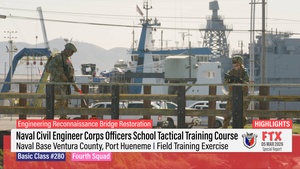 Naval Civil Engineer Corps Officer School Basic Class 280 Fourth Squad take part in the Field Training Exercise