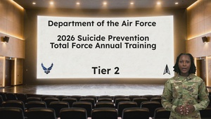 2026 Suicide Prevention (SP) TFAT Facilitator led Video – Tier 2