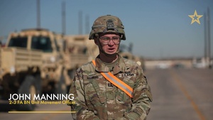 2-3 Field Artillery Battalion Railhead Operations