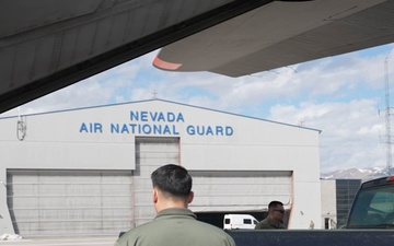 152nd Logistics Readiness Squardon Aerial Port and 192nd Airlift Squadron train for mission readiness and showcase teamwork