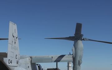U.S. Marines with VMM-261 conduct aerial gunnery