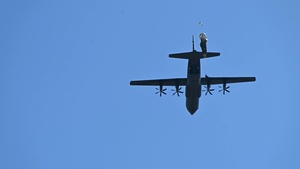 B-roll of U.S. Army Soldiers assigned to the 310th Psychological Operations Company conducting airborne training from a C-130J Super Hercules during exercise Sentry South 26-2