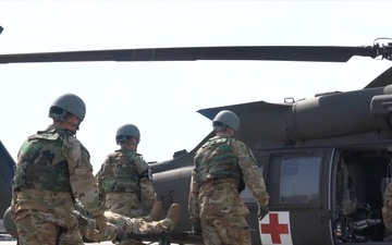 146 AES Medevac on U.S. Army UH-60 Blackhawk