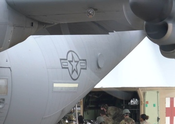146 AES in C-130H medevac