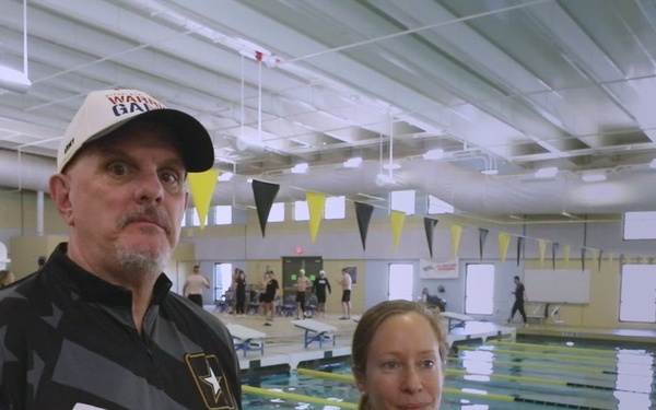 Army Recovery Care Program members talk Army Trials at swimming competition