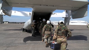 146 AES medevac in Osprey V-22