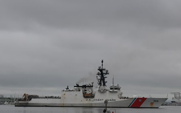 Coast Guard Cutter Munro crew returns home after 119-day, multi-mission patrol; more than 20,000 pounds of cocaine seized