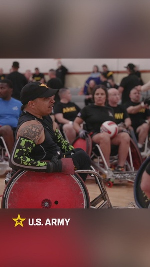 Soldiers compete in wheelchair rugby in Army Trials 2026