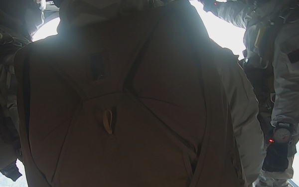 Point of View footage of a military free fall jump by 10th Special Forces Group (Airborne)