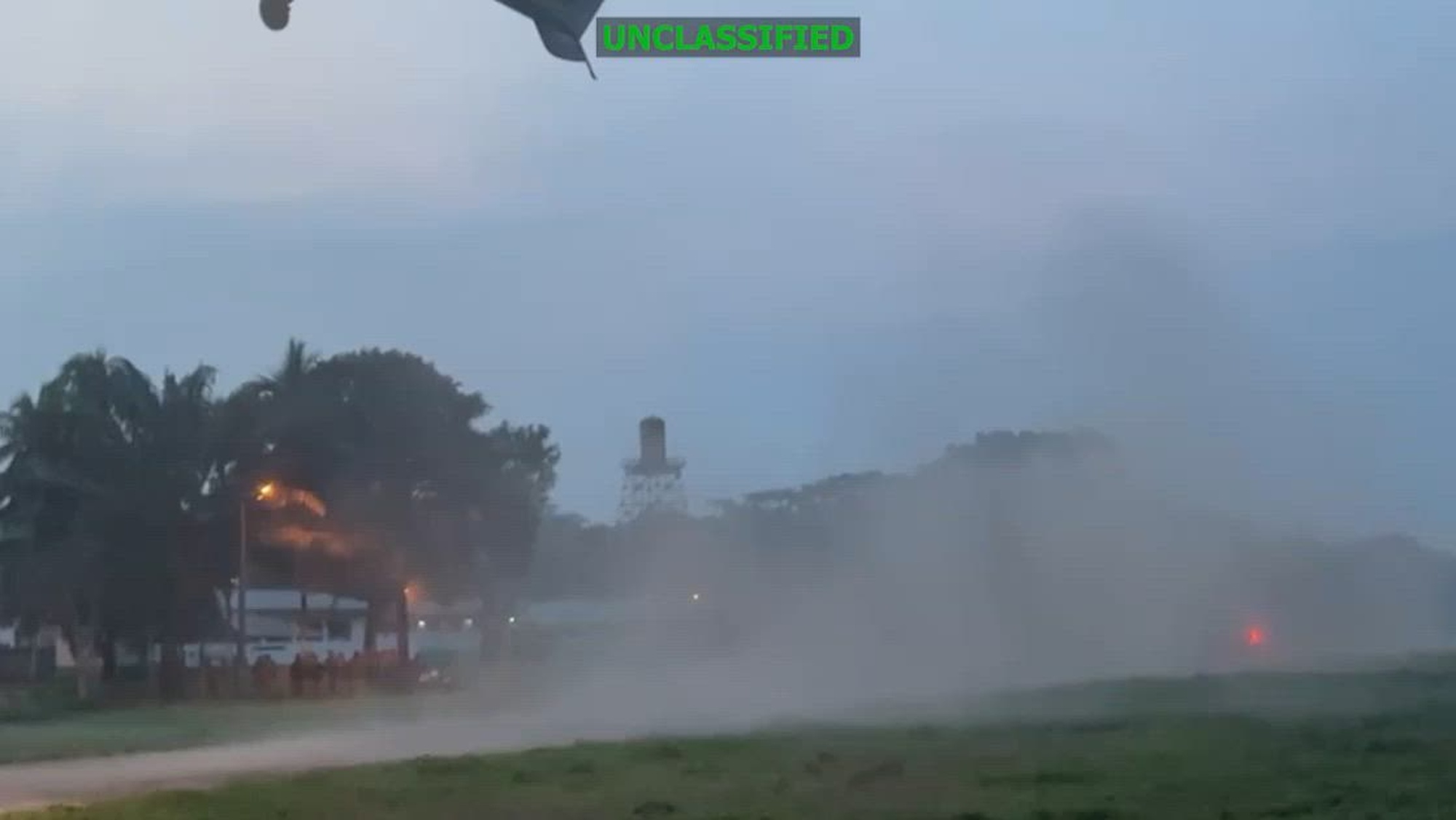 Video footage of joint Ecuador-U.S. military operations in Ecuador.