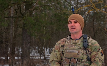 Staff Sgt. Ryen O’Donnell discusses company STX lanes at BPTA