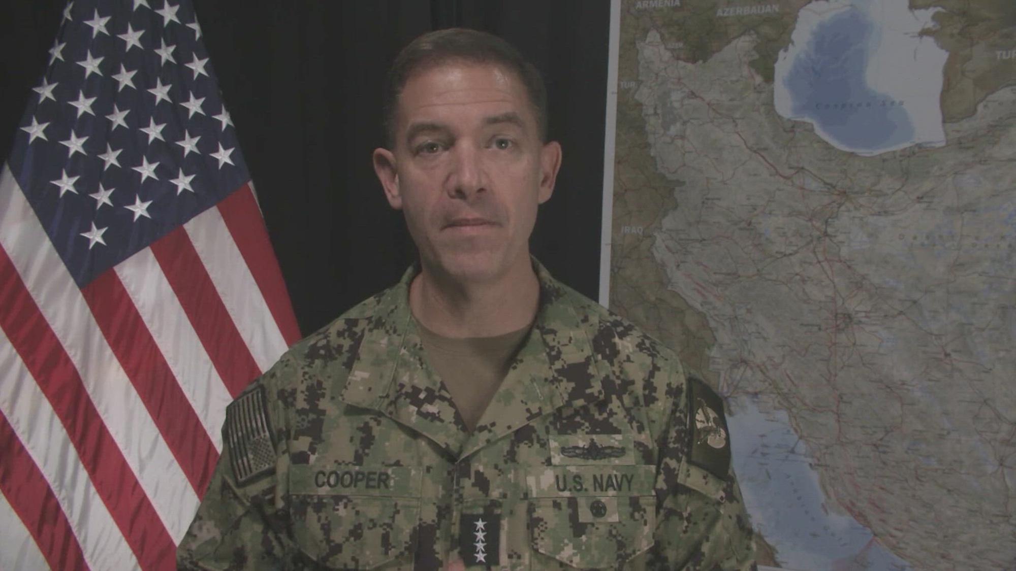 Adm. Brad Cooper, CENTCOM Commander, provides an update on Operation Epic Fury, Mar. 3, 2026. (U.S. Central Command Video)