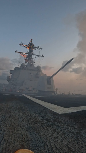 USS Bainbridge (DDG-96) supports Operation Epic Fury