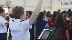 135th Army Band Performs at Balboa Academy