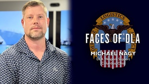 Faces of DLA: Michael Nagy, Quality Assurance Specialist, DLA Weapons Support Columbus (emblem, open caption)